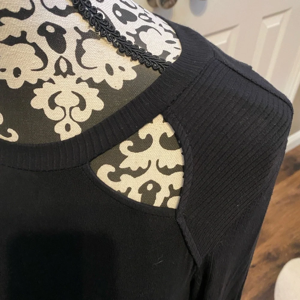 American Eagle Black Cut Out Dress Size Large - Picture 3 of 5